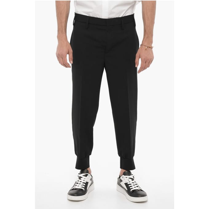 Laag getailleerde slim fit JACK-broek in zwart