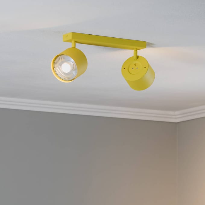 Argon Plafondspot Chloe verstelbaar 2-lamps, geel