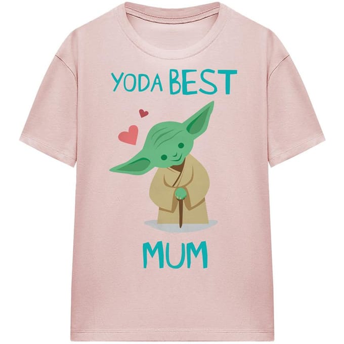 Star Wars Dames/Dames Beste Mama Yoda Moederdag T-Shirt (Roze)
