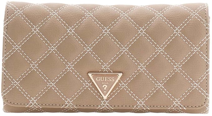 GUESS schoudertas Giully II Xbody Flap Organizer Pale Mocha Lichtbruin