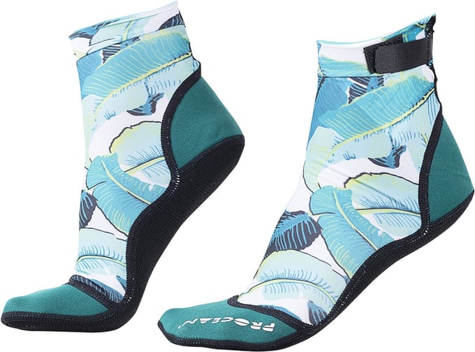 Lycra sokken leaves | L