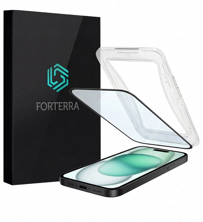 Screenprotector Geschikt voor Apple iPhone 15 Plus - Met Installatie Kit - Beschermglas - Gehard Glas - Tempered Glass - Screen Protector