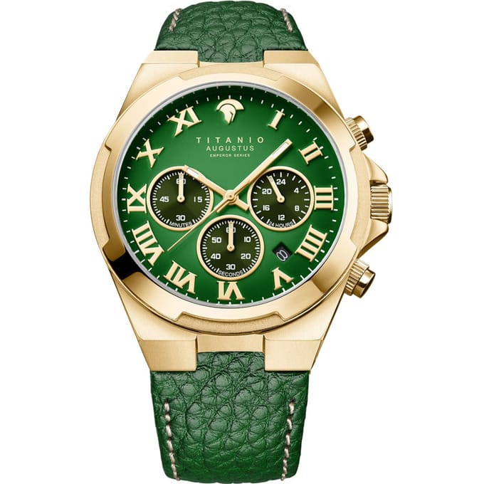 Titanio - Heren Horloge Augustus - Goud