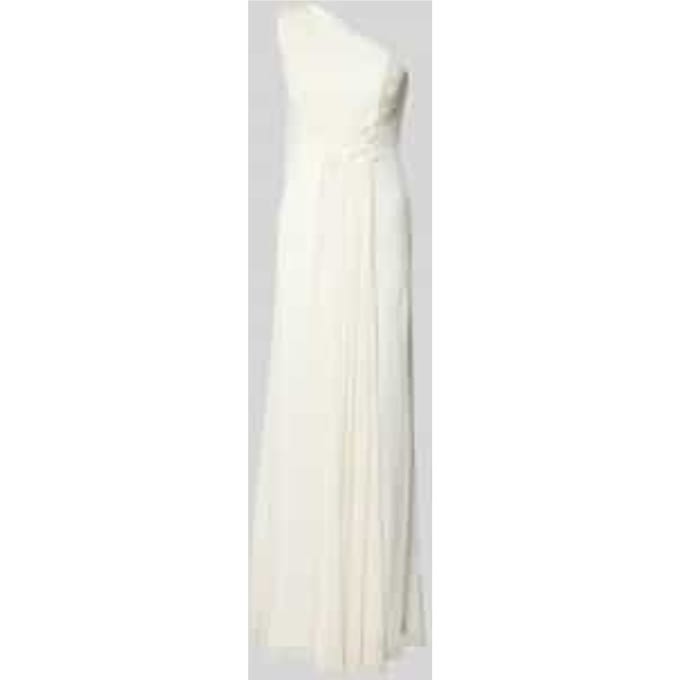 maxi-jurk in one-shoulder look