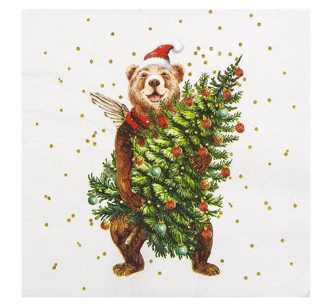 Servet "Beary Christmas"