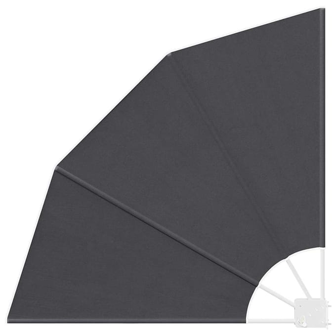 vidaXL Balkon Privacy Scherm 115 x 115 cm Polyester Zwart