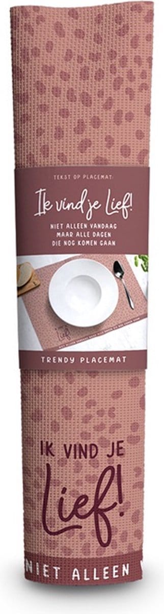 Trendy Placemat  Ik vind je lief