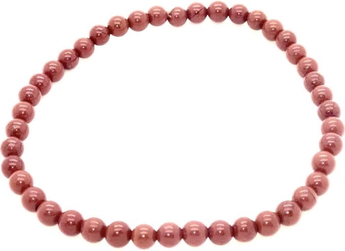 Rode Jaspis edelstenen armband 4 mm basis chakra om te aarden