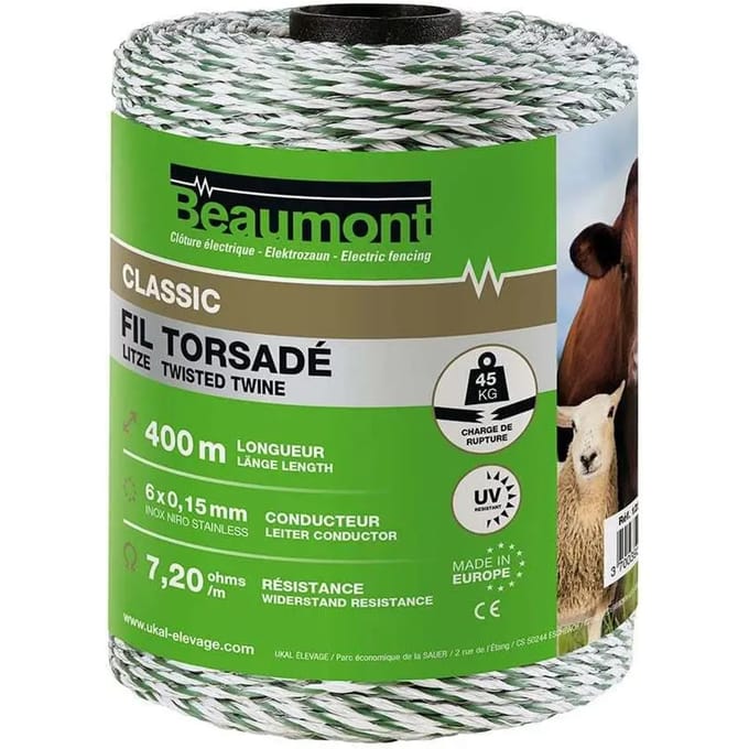 Gedraaide draad Beaumont Classic 400 m