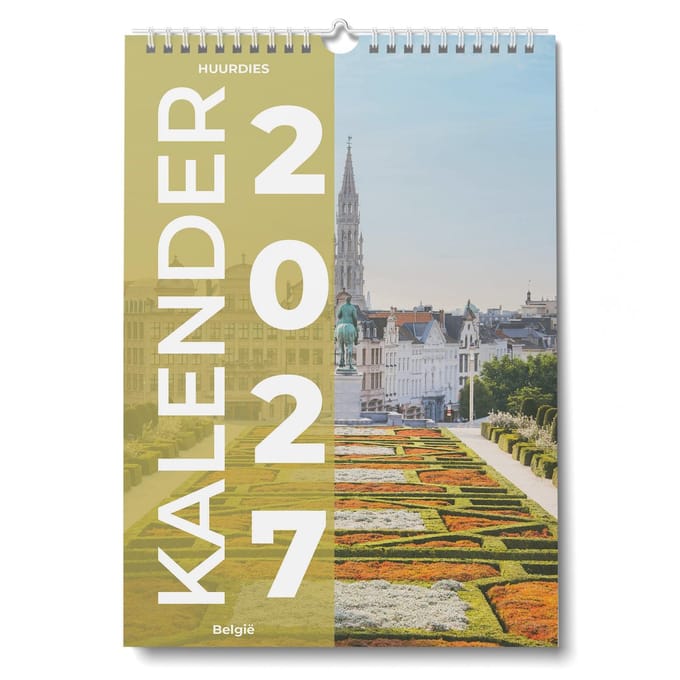 Huurdies Kalender 2027 - België - 35x24cm