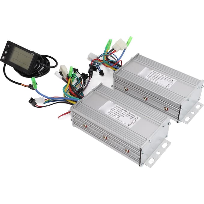 Dubbele Aandrijving 3648V 500W Elektrische Scooter Fiets Borstelloze Motor Controller 866 LCD Display gray