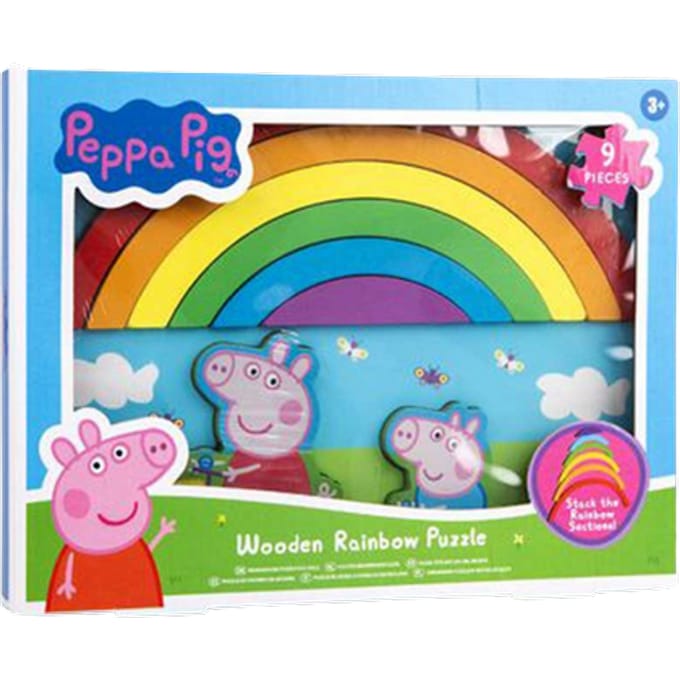 Peppa Pig Houten Regenboog Puzzel