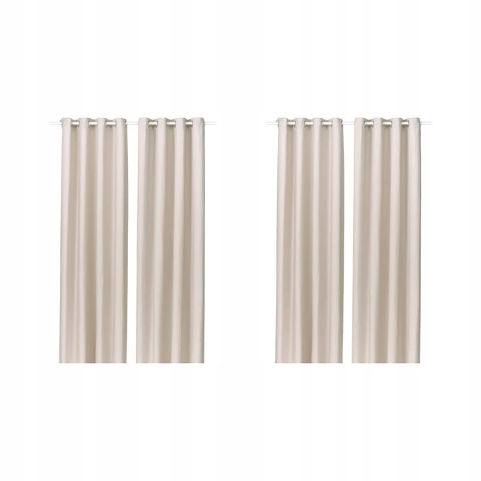 Verduisterende Gordijnen, 2 stuks, Beige, 145x300 cm