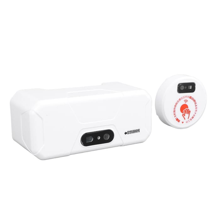 Automatische Toiletspoelset 20cm Sensing USB Oplaadbaar IPX6 Waterdicht Infrarood Sensor Touchless white