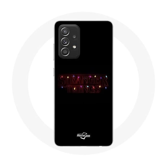 Coque pour Samsung Galaxy A52 - MANIACASE - Stranger Things - Noir - Plastique - Mixte