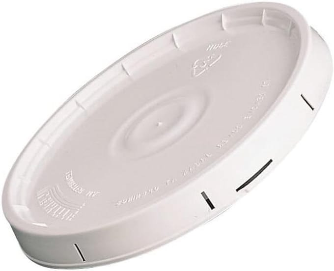 Emmer Deksel - Plas Deksel - Verf Klussen - Duurzaam Kunststof - 5 Gallon - Wit