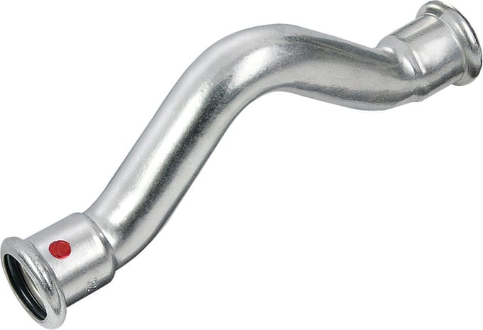 Bonfix Pressfitting staalverzinkt CV Passeerbocht 22 x 22 - 2 x press - (m-profiel)