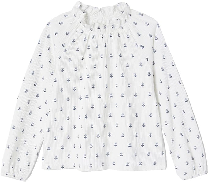 Vertbaudet T-shirt met ruches en elastische kraag voor meisjes