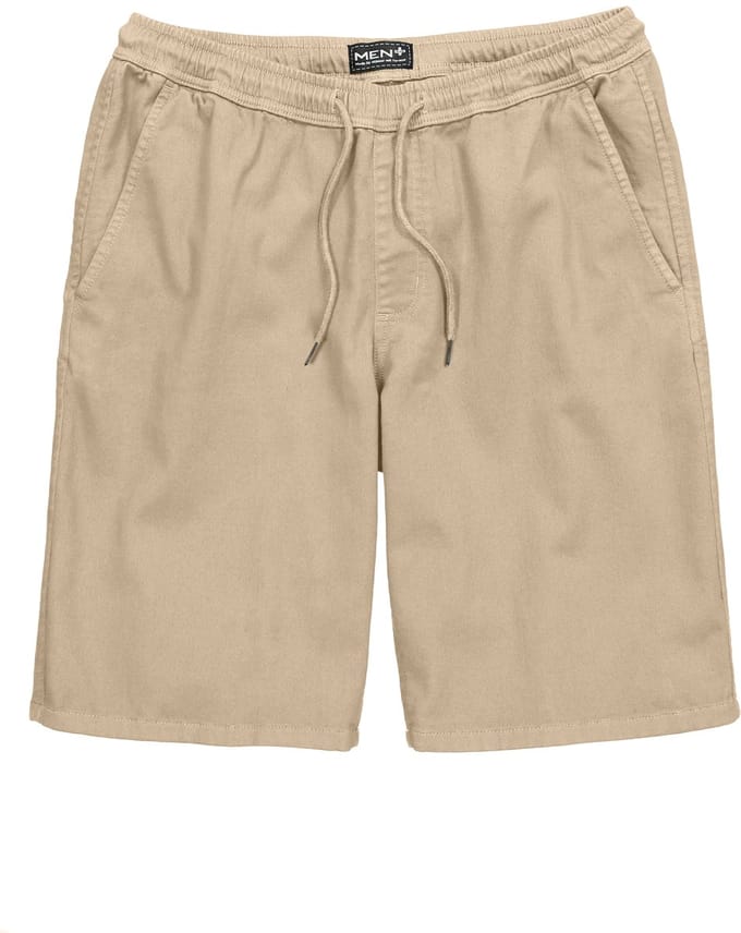 Men Plus - Heren - bermuda FLEXLASTIC® relaxed fit tot 8XL - Donker kiezel - Maat L