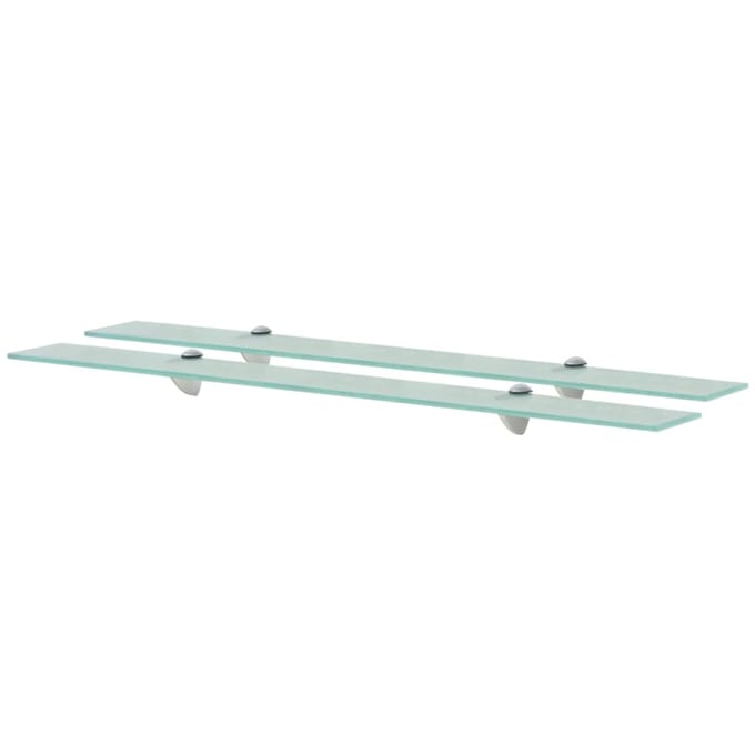 vidaXL - Schappen - zwevend - 2 - st - 90x10 - cm - 8 - mm - glas