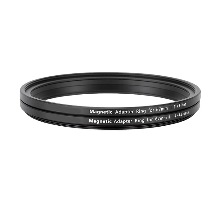 67mm Magnetische Lens en Filter Adapterring Kit Aluminiumlegering Lensfilter Adapterring voor Schroefdraad Filters black