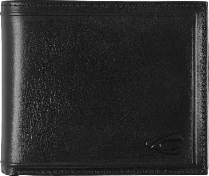camel active Leren Portemonnee Wood Jeans Wallet Black Zwart