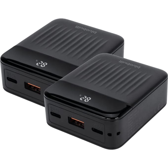 BlueBuilt Power Bank 10.000 mAh met Snelladen 20 Watt Duo Pack