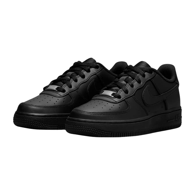 Nike Nike Air Force 1 Older Kids' Shoe - Zwart - Kind, Zwart
