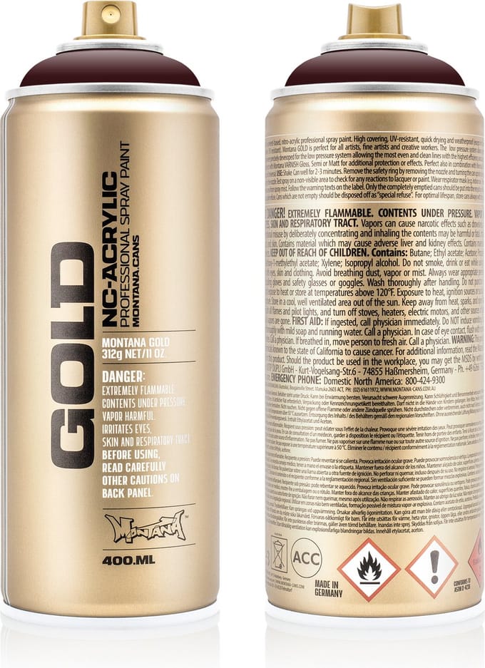 Montana GOLD G8115 Wine Red spuitbus 400ml