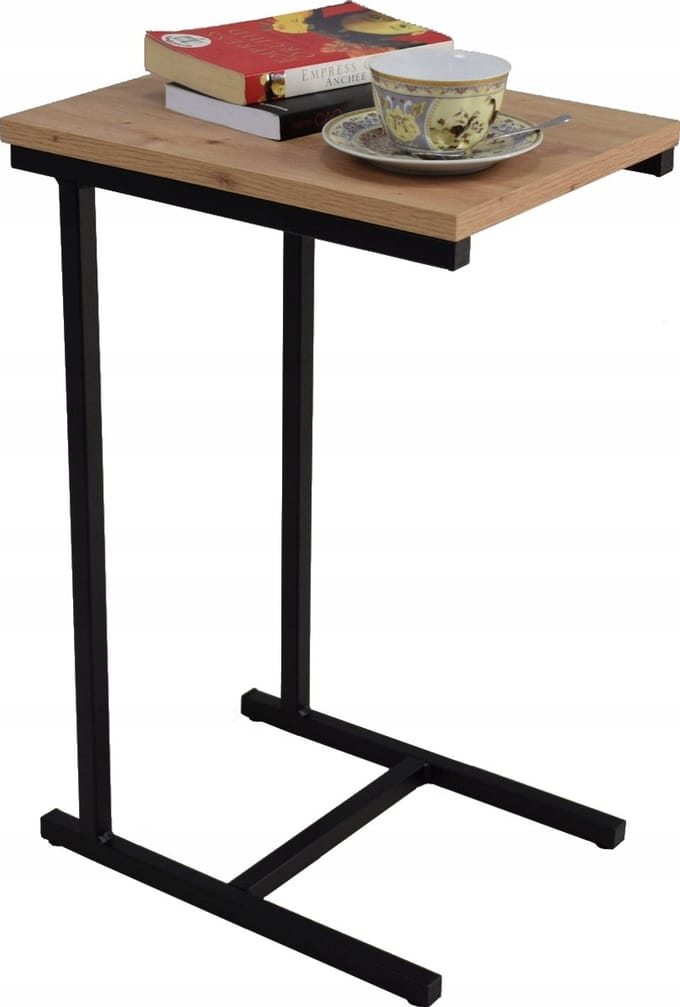 FutuStal EKO Serie - Bijzettafel - Zwart Eiken Artisan - 62 cm - 30x40 cm