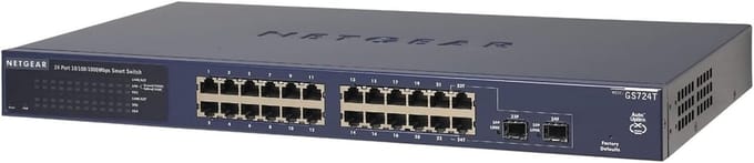 Smart Switch 24 Poorts Gigabit Ethernet LAN Switch - Beheerbaar, Stille Werking, Geschikt voor Rackmontage