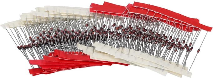 Dioden Set - Sper Diodes Assortiment - Spanningsregeling Circuits - 30 Waarden 0.5W - 2V tot 39V