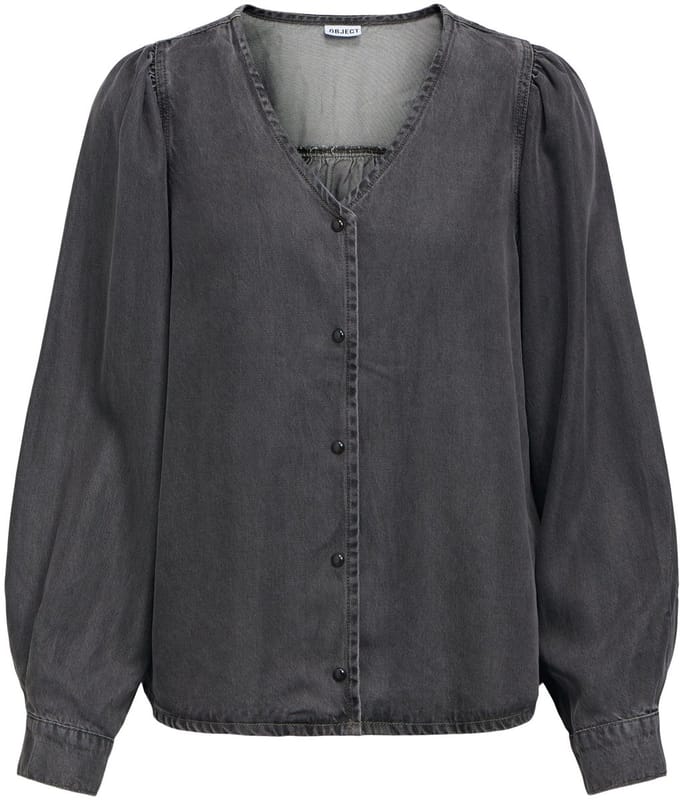 Object Blouse V-hals knoop