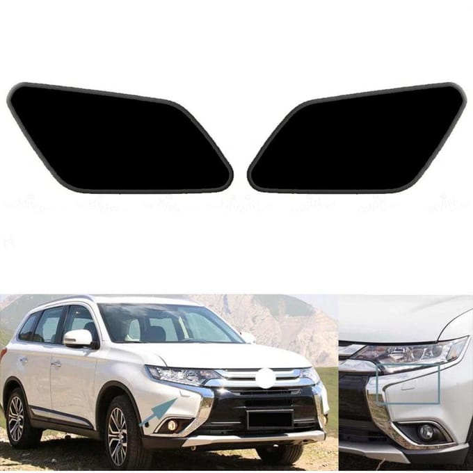 2 Stuks Koplampsproeierkap Voor Mitsubishi Outlander MK3 2015-2018