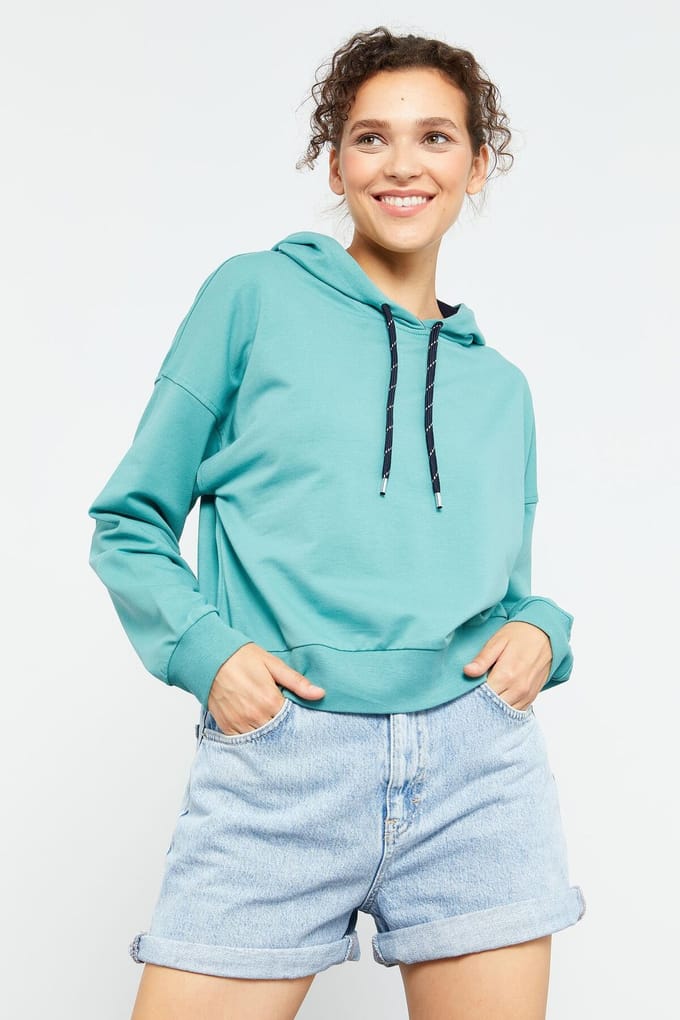 Ontspannen Hooded Sweatshirt Met Strikdetail