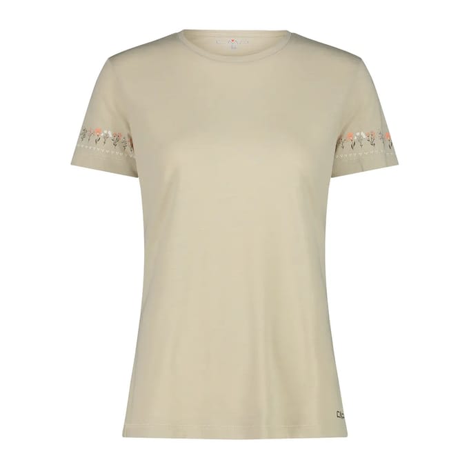 Dames T-shirt met ronde hals van merinowol CMP