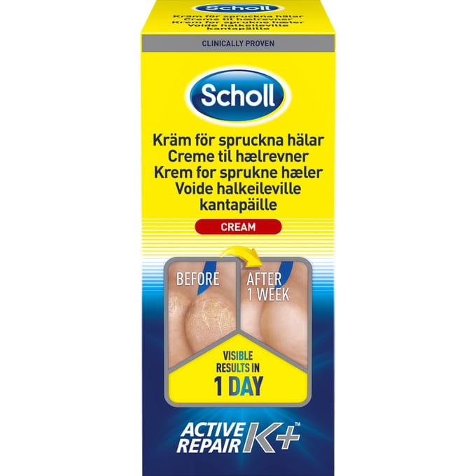 Scholl Hielkloven cr&egrave;me Active care K+ 120 ml