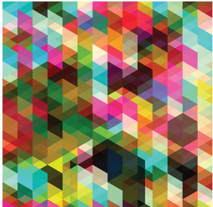 Fotobehang - Colourful Geometry.
