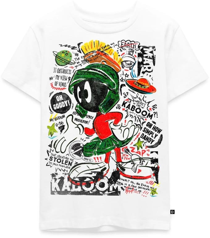 Looney Tunes Marvin The Martian Premium T Shirt Kinderen