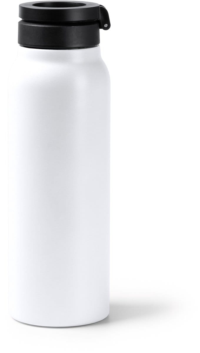 Dubbelwandige RVS Thermosfles. 750 ml kleur Wit Heydud 1787