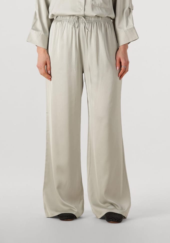 WITHBLACK Wblpaddie Sateen Pants Broeken Dames - Wit - Maat S