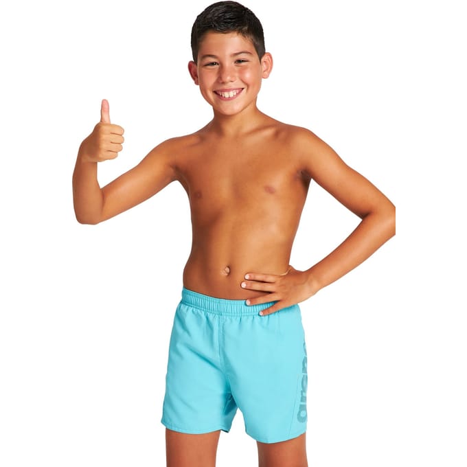 Arena Fundamentals Logo Jr Boxer Martinica-navy-soft Green Größe: 8-9 | Bademode Outlet | kids | Grün