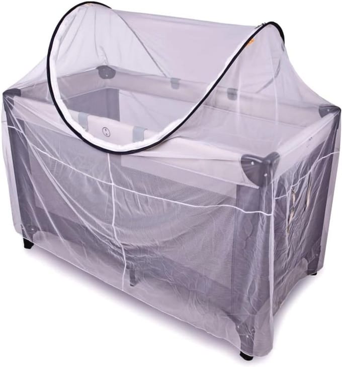 Campingbed met Muggenbescherming - Opvouwbaar Reishuisje voor Kinderen