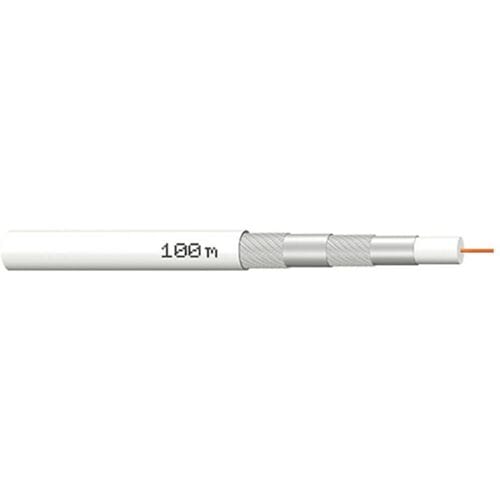 MegaSat 100066 Coaxkabel Buitendiameter: 7.2 mm Wit 100 m