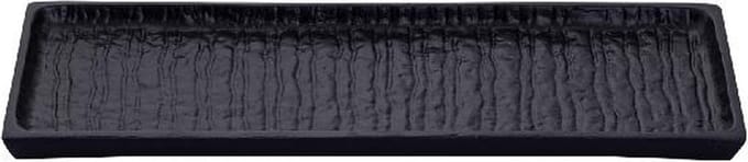 PTMD Schaal Grail - 38x13x2 cm - Aluminium - Zwart