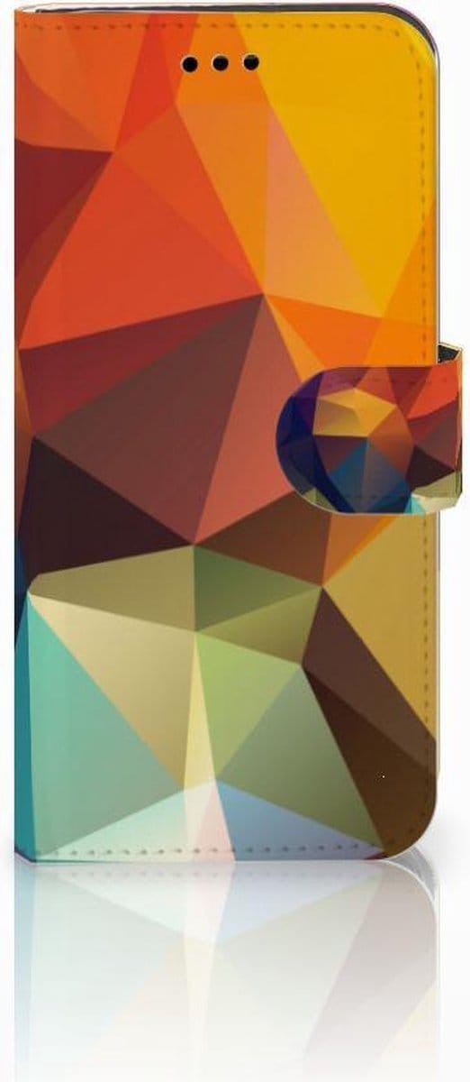 Huawei P10 Lite Book Case Polygon Color