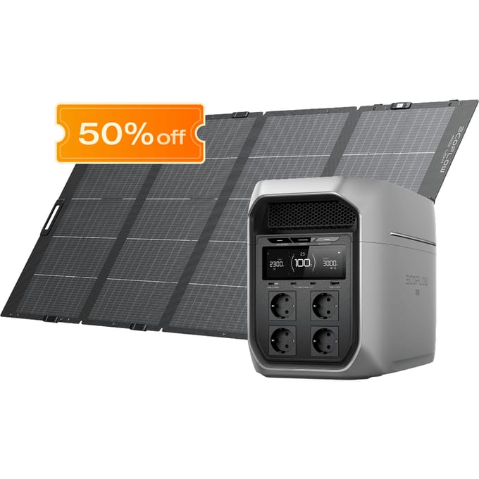 EcoFlow DELTA 3 Max Series Solar Generator (PV400W)