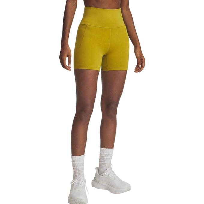 Under Armour Meridian nauwsluitende compressieshorts voor dames (Mosterd)