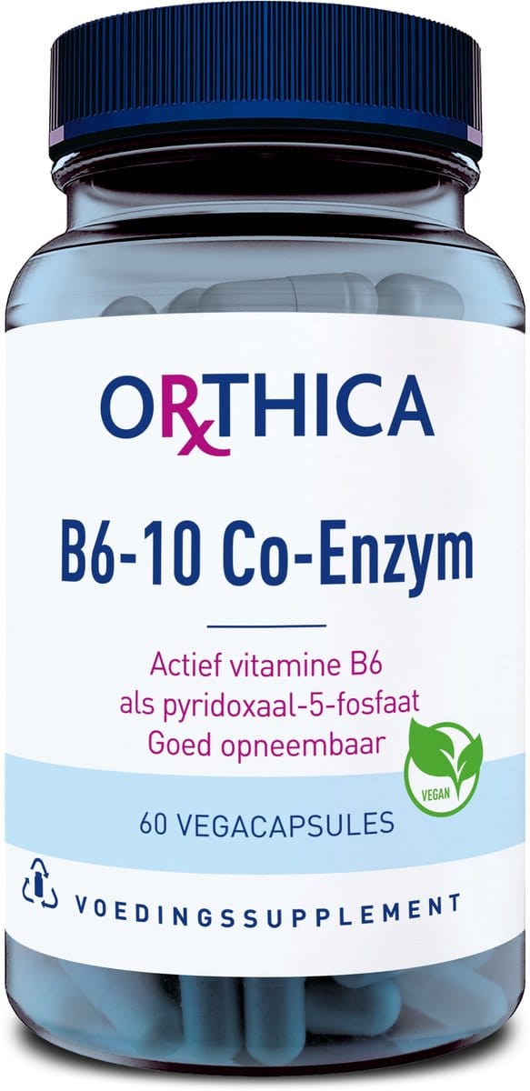 Orthica B6-10 Co-Enzym - Vitamine B6 - 60 vegacapsules