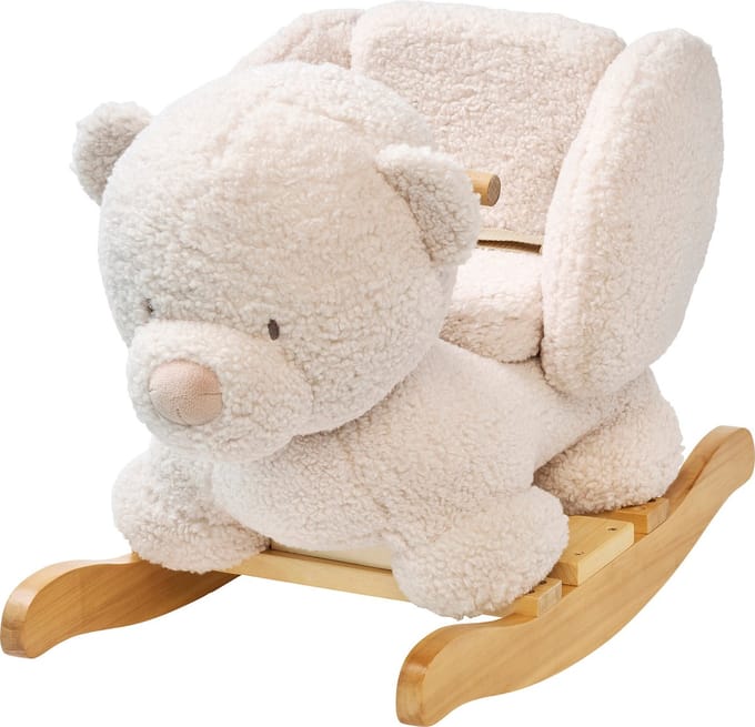 Nattou TEDDY Schommelpaard - Beer - 59 cm - Ecru